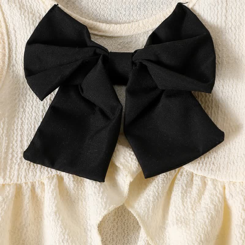 Baby Toddler Girl Bowknot Sleeveless Set - image 3