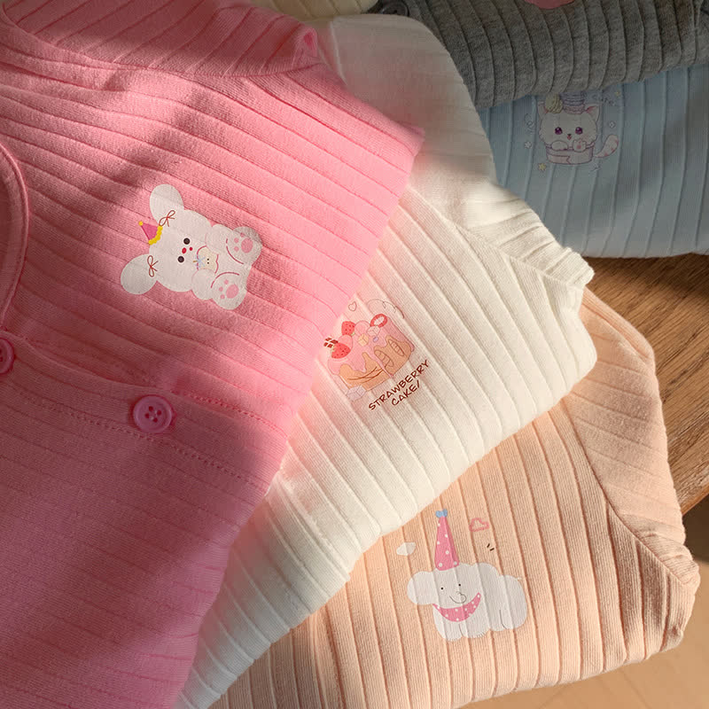 Toddler Girl Animal/Floral Ribbed Knitted Cardigan - image 13