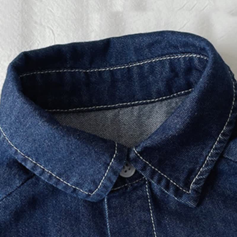 Toddler Baby Dog Pocket Denim Top and Shorts 2-piece Set - image 4