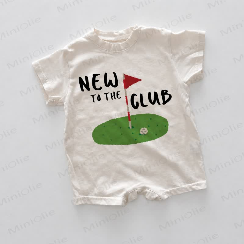 NEW TO THE CLUB Baby Golf White Romper - White - 18-24M - image 1
