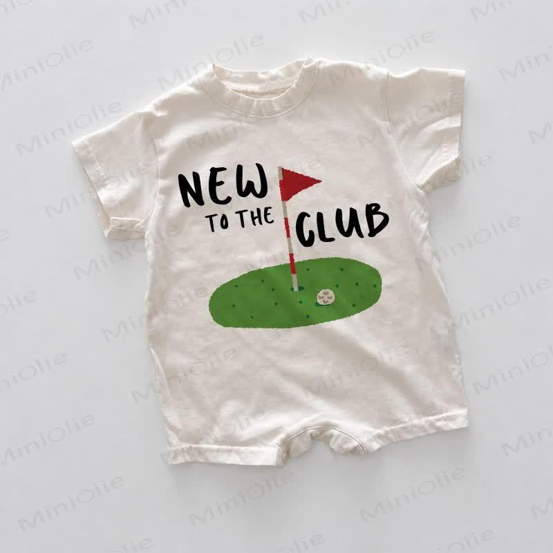 NEW TO THE CLUB Baby Golf White Romper - White - 18-24M - image 1