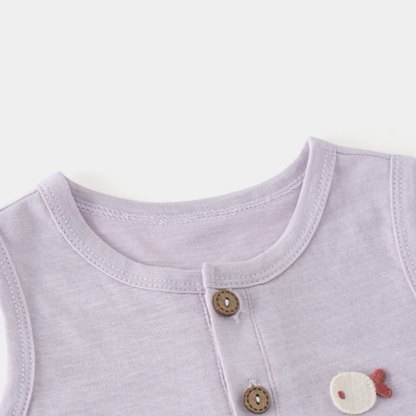 Baby Toddler Animal Applique Sleeveless Top and Shorts 2-piece Set - image 7