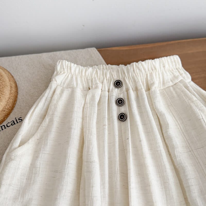 Toddler Kid Airy Linen Blend Wide Leg Pants - image 5