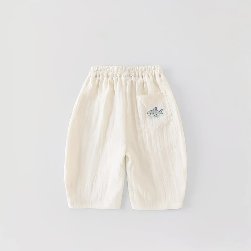 Toddler Embroidered Pocket Pants - Beige - 12-13T - image 2