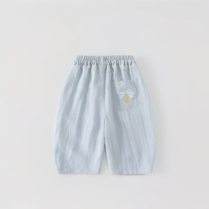 Toddler Embroidered Pocket Pants - Blue - 12-13T - image 3