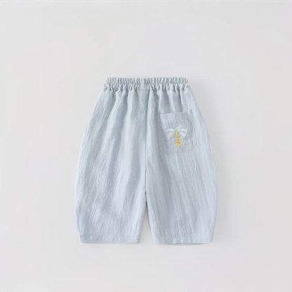 Toddler Embroidered Pocket Pants - Blue - 12-13T - image 3