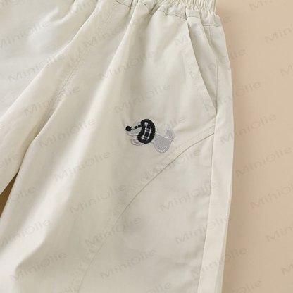 Toddler Boys Puppy Embroidered Cuffed Pants - image 6