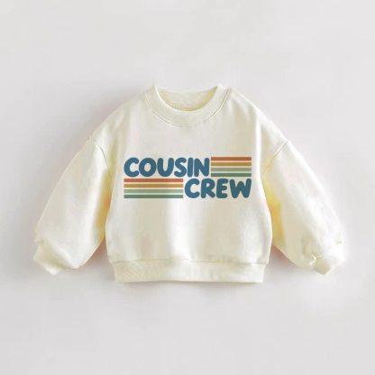 COUSIN CREW Baby Toddler Cream Sweatshirt - Cream - 3-5T - image 1
