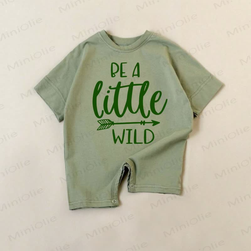 BE A LITTLE WILD Baby Green Slogan Romper - Green - 18-24M - image 1