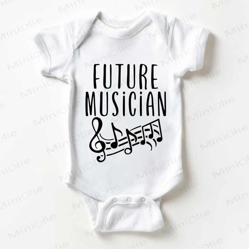 FUTURE MUSICIAN Baby White Slogan Bodysuit - White - 18-24M - image 1
