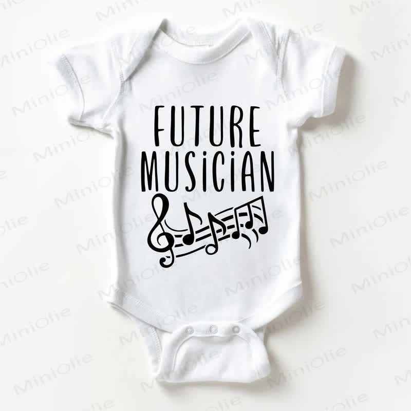 FUTURE MUSICIAN Baby White Slogan Bodysuit - White - 18-24M - image 1