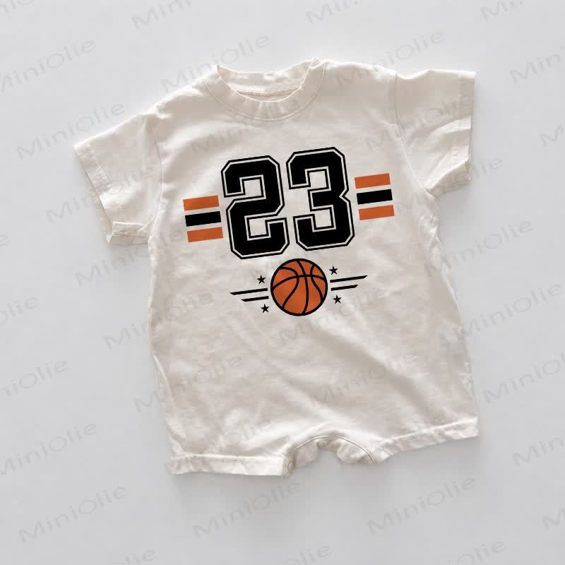 23 Basketball Baby White Romper - White - 18-24M - image 1