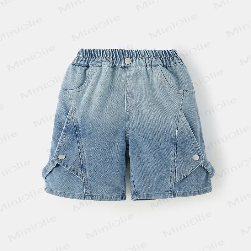 Toddler Boys Pocket Denim Shorts - Blue - 10-11T - image 1