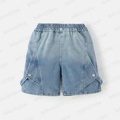 Toddler Boys Pocket Denim Shorts - Blue - 10-11T - image 1