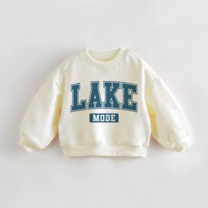 LAKE MODE Baby Toddler Slogan Cream Sweatshirt - Cream - 3-5T - image 1