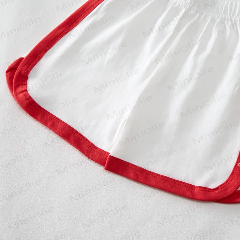 PASTA CLUB Baby White&Red T-shirt and Shorts 2-Piece Set - image 7