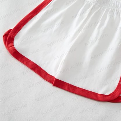 PASTA CLUB Baby White&Red T-shirt and Shorts 2-Piece Set - image 7