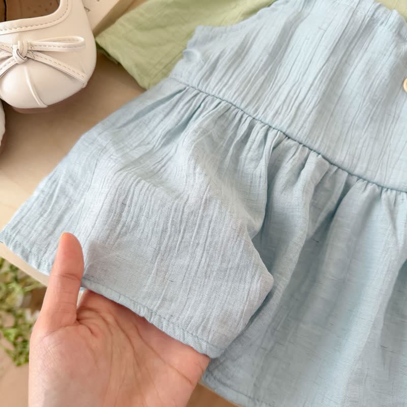 Toddler Baby Girls Solid Color Cami Top and Pants 2-piece Set - image 10