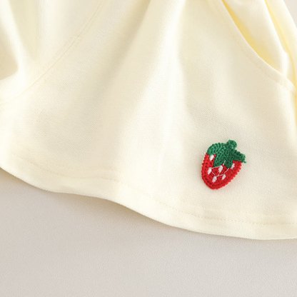 Toddler Baby Girl Strawberry Peter Pan Collar Top and Shorts 2-piece Set - image 11