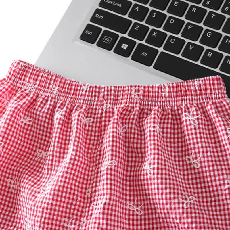 Toddler Girl Gingham Bowknot Ruffle Sleeveless Top and Pants 2-piece Set - image 8