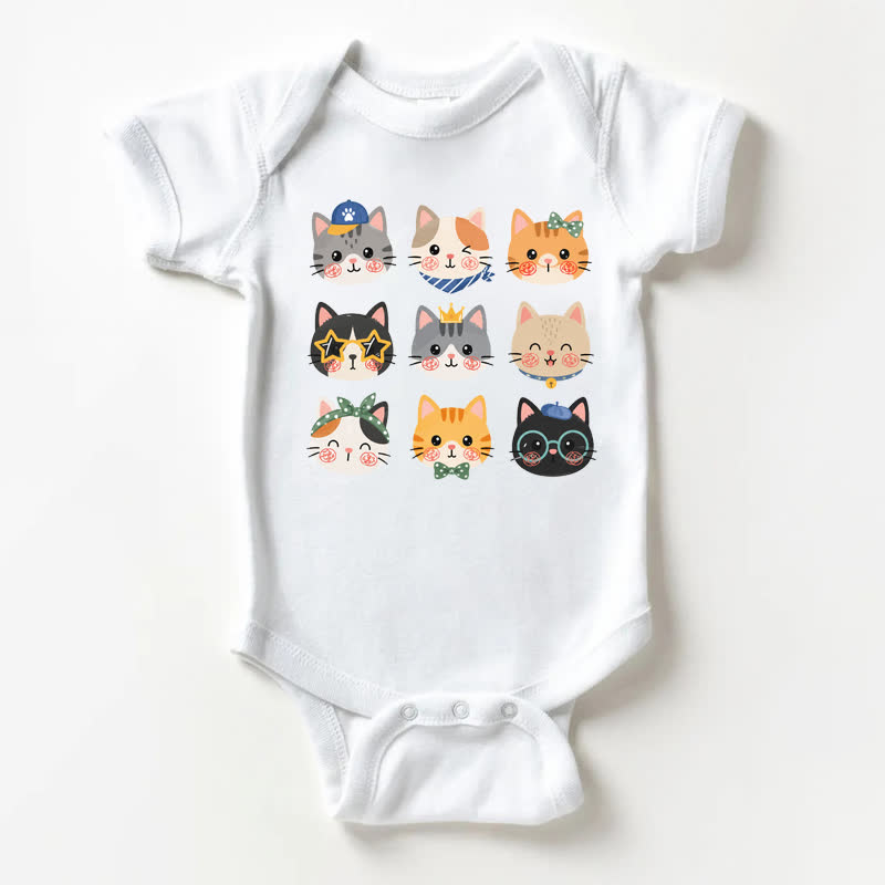 Baby Cats White Bodysuit - White - 18-24M - image 1