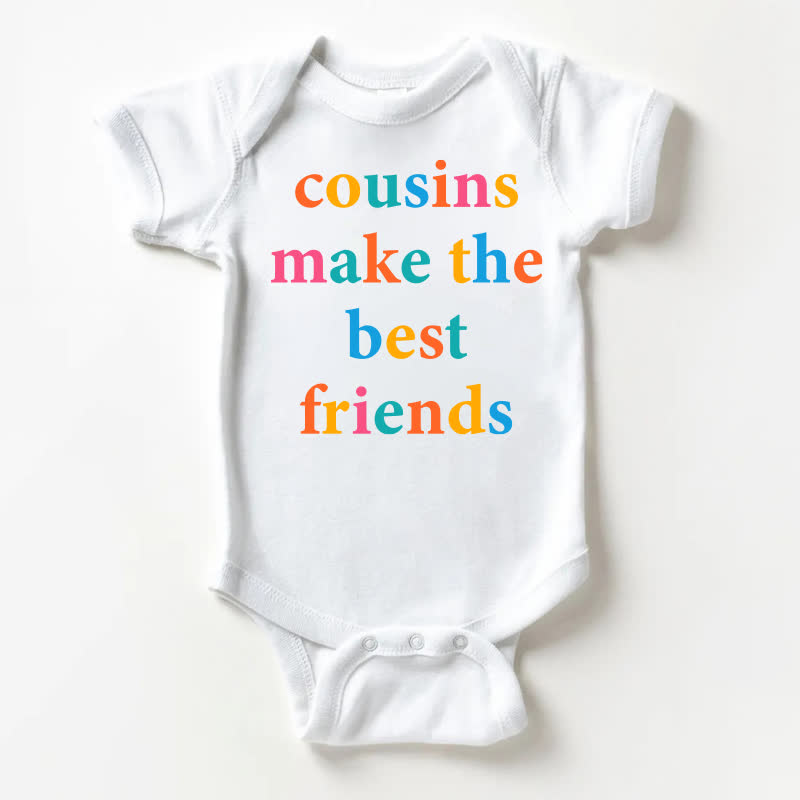 COUSINS MAKE THE BEST FRIENDS Baby White Bodysuit - White - 18-24M - image 1