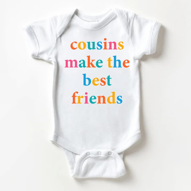 COUSINS MAKE THE BEST FRIENDS Baby White Bodysuit - White - 18-24M - image 1