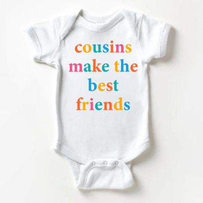 COUSINS MAKE THE BEST FRIENDS Baby White Bodysuit - White - 18-24M - image 1
