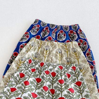 Baby Toddler Girl Vintage Floral Ruffle Hem Harem Pants - image 6