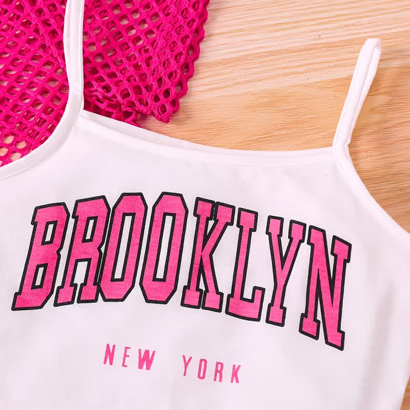 BROOKLYN NEW YORK Toddler Girl Top and Shorts 3-piece Set - image 8