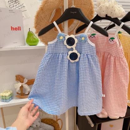 Toddler Girl Fruit Gingham Cami Dress - image 4