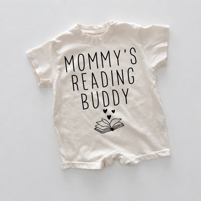 MOMMY'S READING BUDDY Baby White Romper - White - 18-24M - image 1
