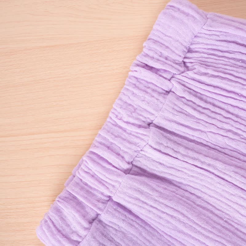 Toddler Girl Solid Color Crinkled Sleeveless Ruffle Hem Top and Pants 2-piece Set - image 9