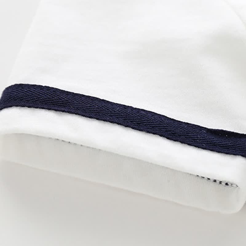 Toddler Baby Classic Nautical Sailor Collar Top and Shorts 2-piece Set - image 9