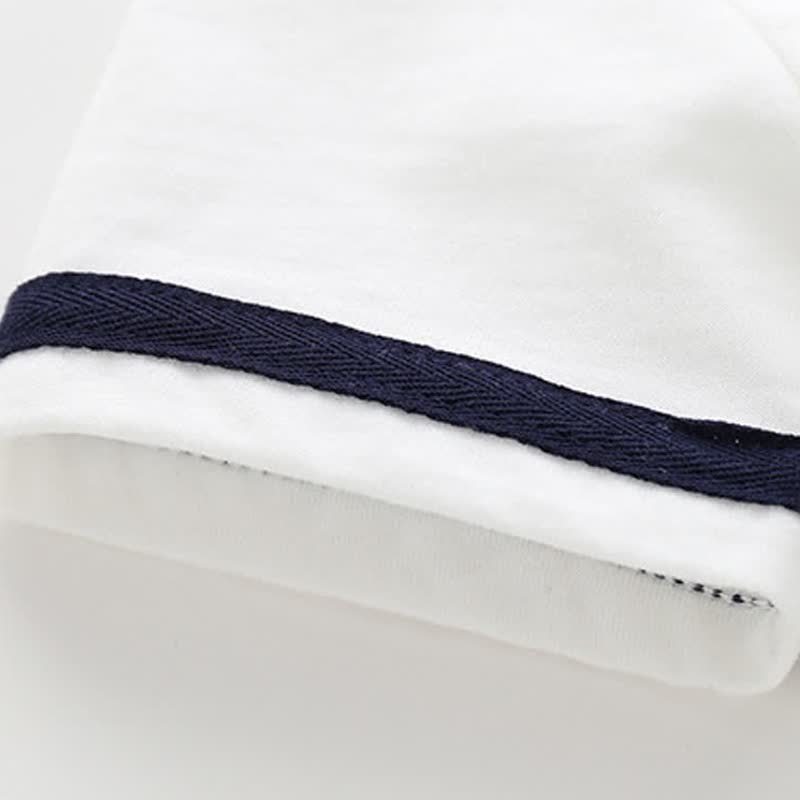 Toddler Baby Classic Nautical Sailor Collar Top and Shorts 2-piece Set - image 9