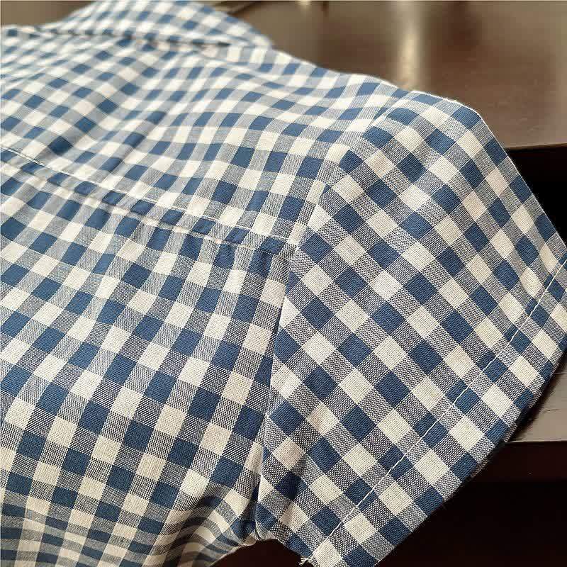 Toddler Baby Blue Gingham Bow Tie Top and Beige Pants 2-piece Set - image 9
