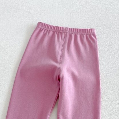 Toddler Baby Girl Solid Color/Striped Ruffle Hem Leggings - image 9