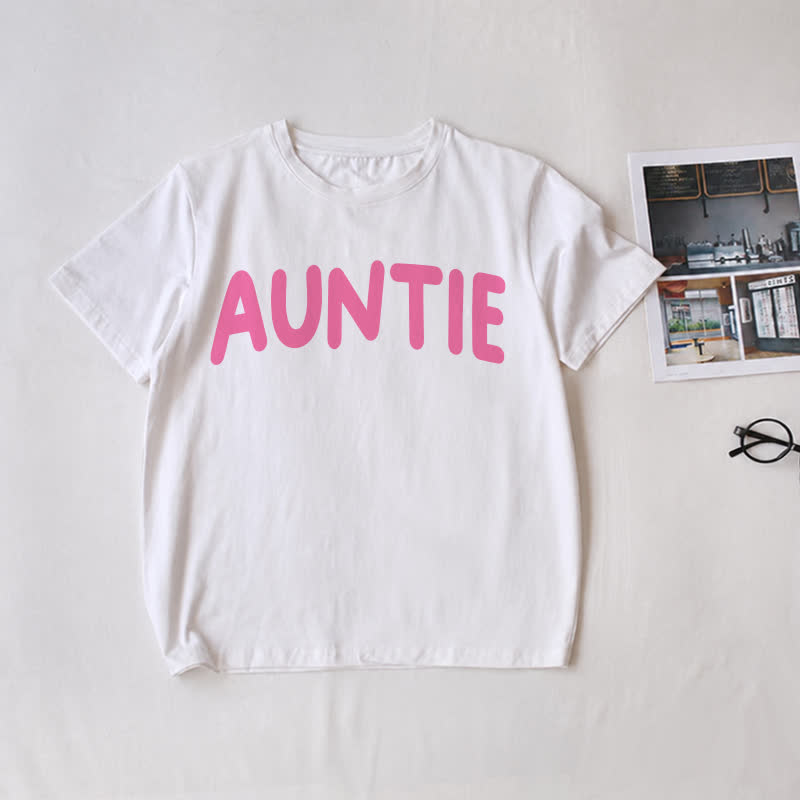 AUNTIE/AUNTIE'S GIRL Family White Slogan Matching T-Shirt - White - Adult T-Shirt: L - image 2