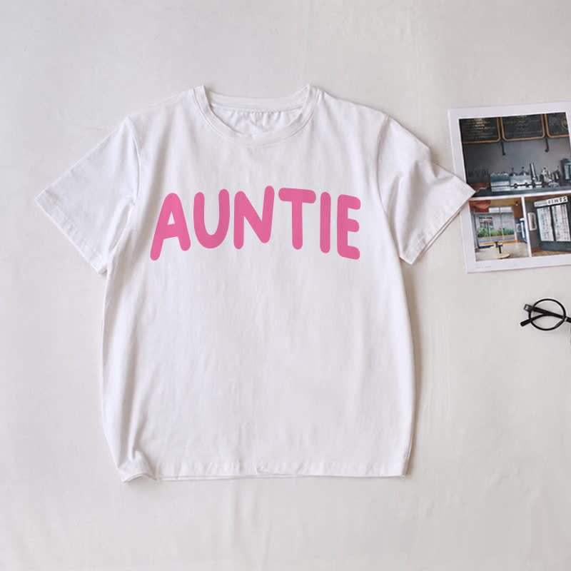 AUNTIE/AUNTIE'S GIRL Family White Slogan Matching T-Shirt - White - Adult T-Shirt: L - image 2