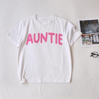 AUNTIE/AUNTIE'S GIRL Family White Slogan Matching T-Shirt - White - Adult T-Shirt: L - image 2