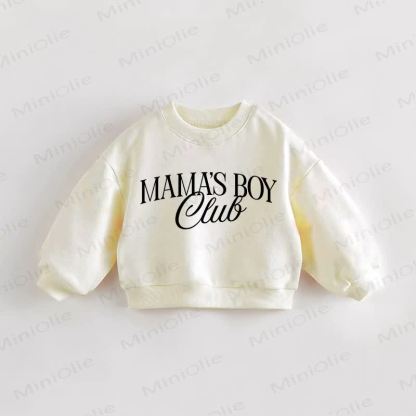 MAMA'S BOY CLUB Baby Toddler Cream Sweatshirt - Cream - 3-5T - image 1
