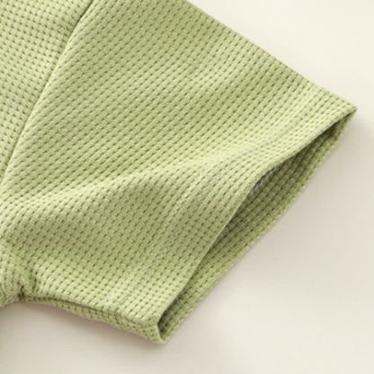 Toddler Solid Color Waffle Pocket Top and Shorts 2-piece Set - image 12