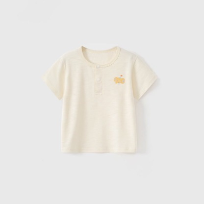 Baby Toddler Animal Print Short-Sleeve Tee - Beige - 3-4T - image 3
