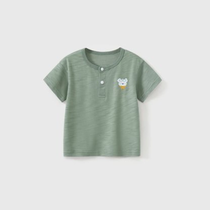 Baby Toddler Animal Print Short-Sleeve Tee - Green - 3-4T - image 4