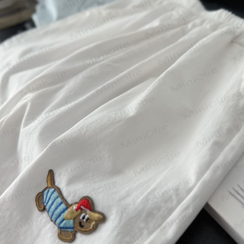 Toddler Kid Dog Embroidered Shorts - image 5