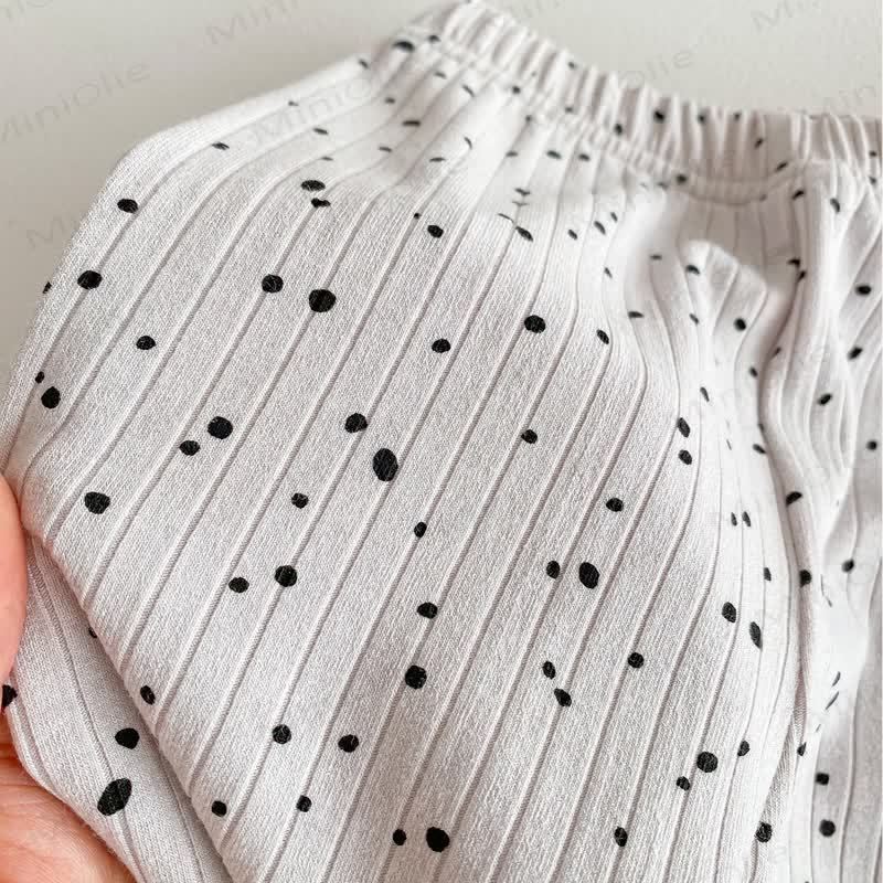 Baby Polka Dot Ribbed Leggings - image 12