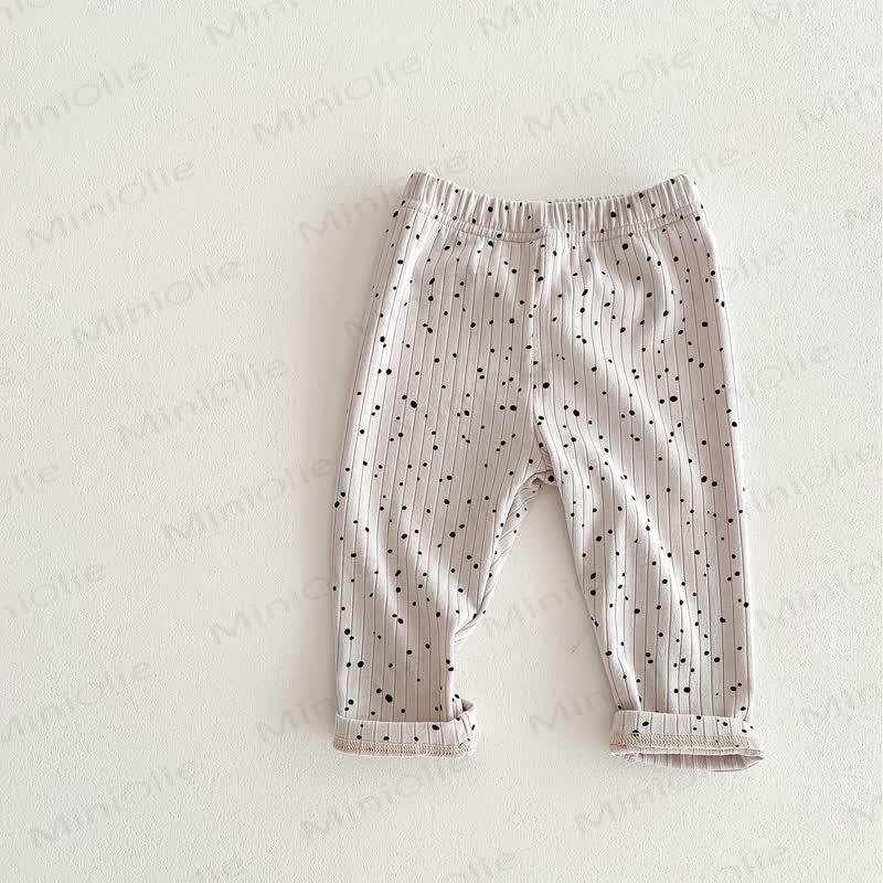 Baby Polka Dot Ribbed Leggings - image 10