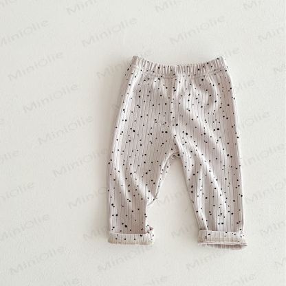 Baby Polka Dot Ribbed Leggings - image 10