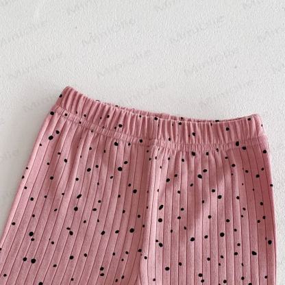 Baby Polka Dot Ribbed Leggings - image 19