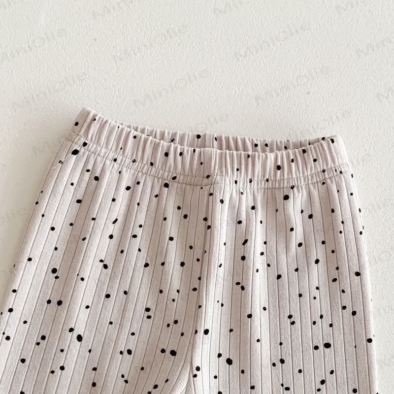 Baby Polka Dot Ribbed Leggings - image 11